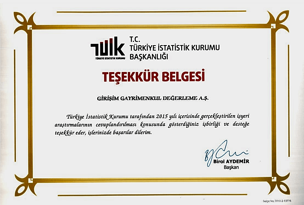 belge teşekkür